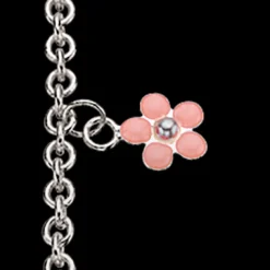 SCROUPLES ARMBÅND SØLV MED BLOMST EMALJE - 671532