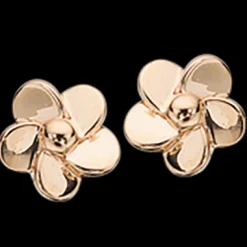 SCROUPLES BLOMST ØRERINGE 14 KARAT GULD - 115835