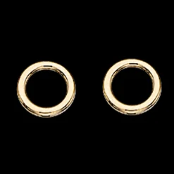 SCROUPLES CIRKEL ØRERINGE 8 KARAT GULD - 119123