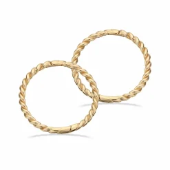 SCROUPLES CLIP-CREOLER 8 KARAT SNOET MED KNÆK - 117593