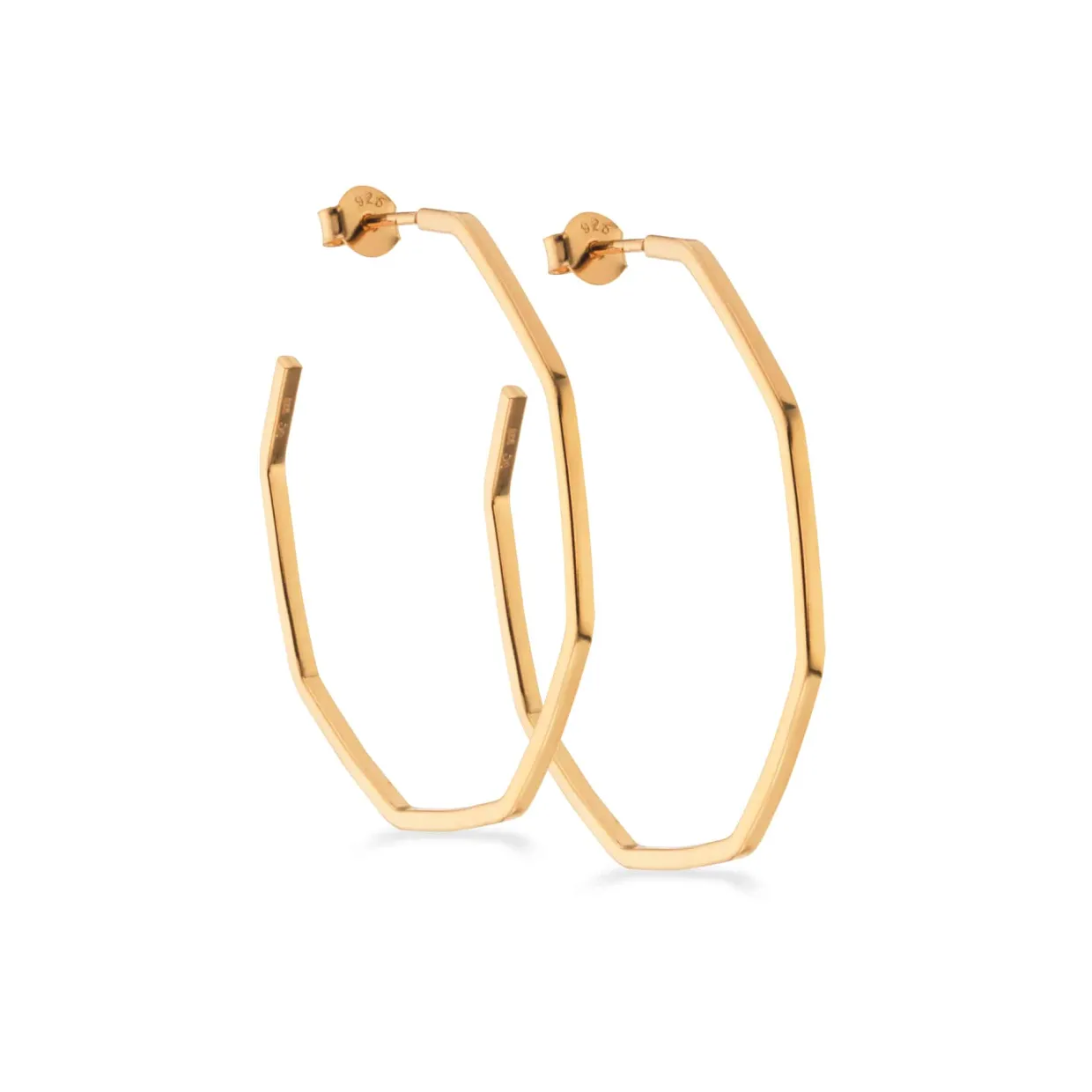 SCROUPLES CREOLER I SØLV FORGYLDT - 158102