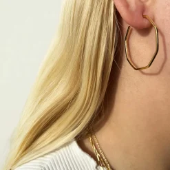 SCROUPLES CREOLER I SØLV FORGYLDT - 158102