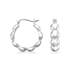 SCROUPLES CREOLER SØLV MED KUGLER - 157302