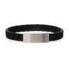 SCROUPLES FORCE ARMBÅND SORT FLET LÆDER - 03161,21