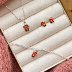 SCROUPLES GIRLS SØLV ØRERINGE MED JULEBAMSE - 164972