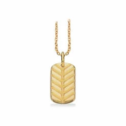 SCROUPLES HALSKÆDE HERRE MED MØNSTER I SØLV FORGYLDT - 238082