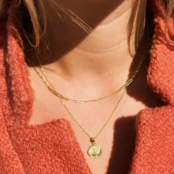 SCROUPLES HALSKÆDE MED 8 KARAT LIVETS TRÆ VEDHÆNG - 214013