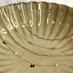 SCROUPLES HALSKÆDE SØLV FORGYLDT MED FERSKVANDSPERLE - 38122,42