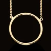 SCROUPLES HALSKÆDE SØLV FORGYLDT CIRKEL - 35792,42