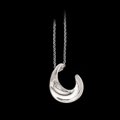 SCROUPLES HALSKÆDE SØLV MED BUET VEDHÆNG - 234672