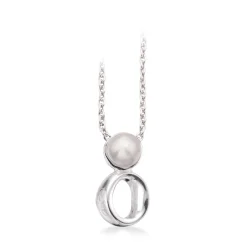 SCROUPLES HALSKÆDE SØLV MED PERLE - 237192