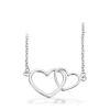 SCROUPLES HALSKÆDE SØLV MED DOBBELT HJERTE - 37152,42