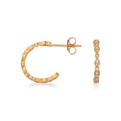 SCROUPLES HALVCREOL 8 KARAT GULD MED ZIRKONIA - 122463