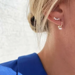 SCROUPLES HALVCREOLER I 8 KARAT MED FERSKVANDSPERLER - 123013