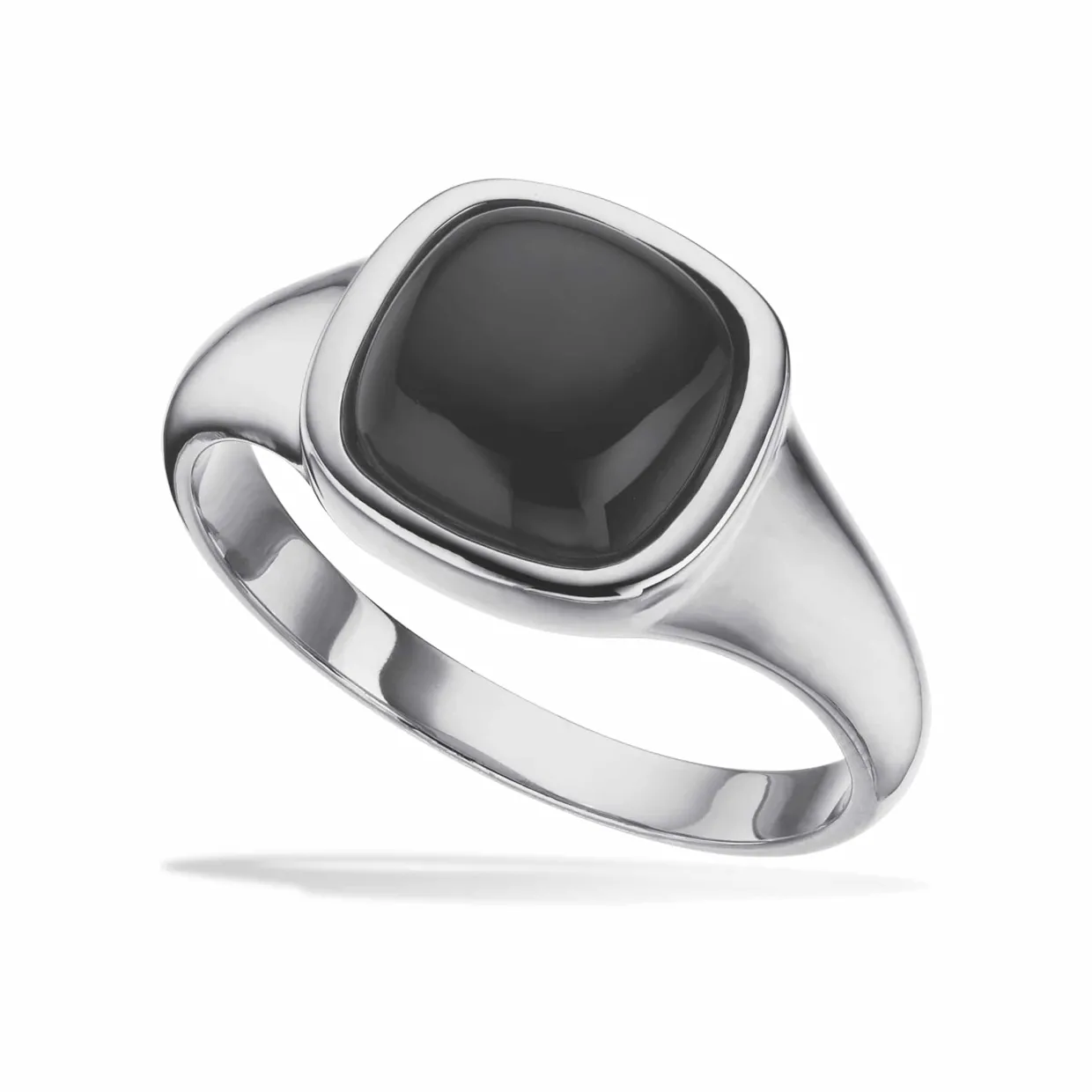 SCROUPLES HERRERING I SØLV MED SORT ONYX - 791522