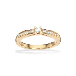 SCROUPLES KLEOPATRA QUEEN RING 14 KARAT MED 15 DIAMANTER - 7535,15
