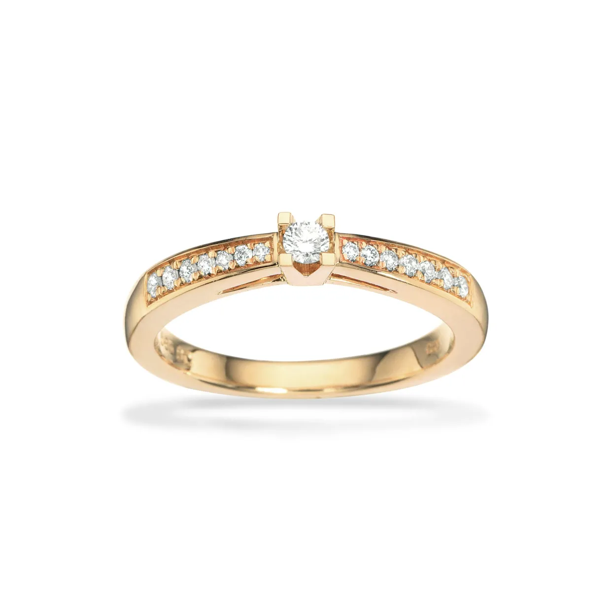 SCROUPLES KLEOPATRA QUEEN RING 14 KARAT MED 15 DIAMANTER - 7535,15