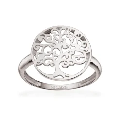 SCROUPLES LIVETS TRÆ RING 14 MM SØLV - 727622