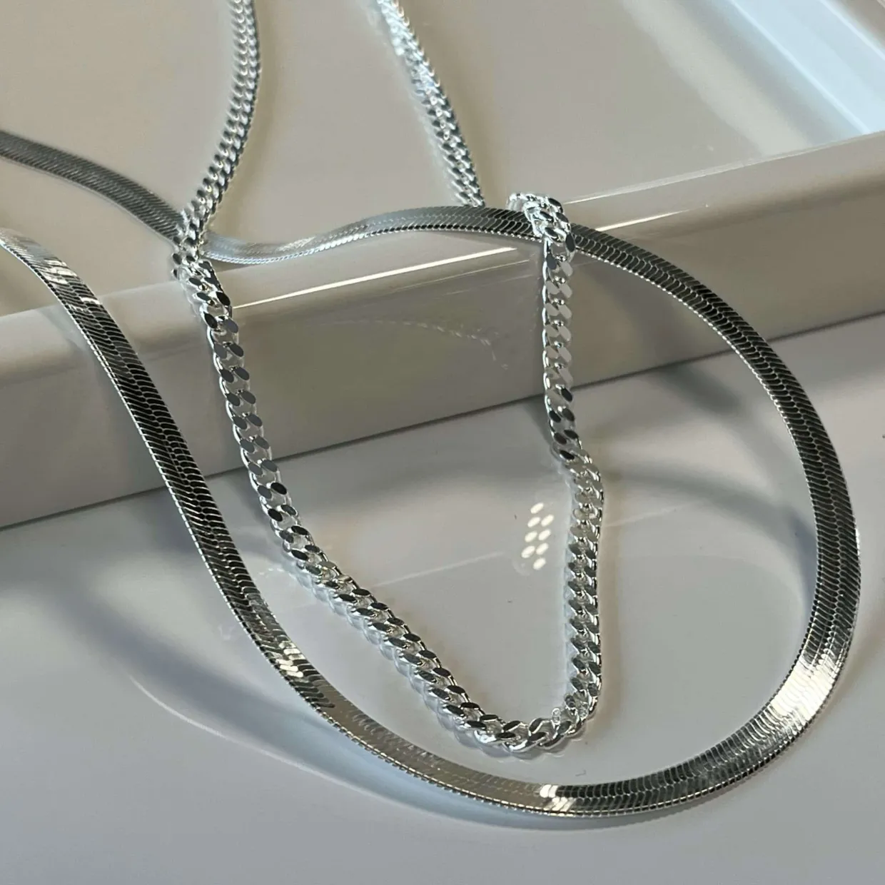 SCROUPLES MAGIC HALSKÆDE SØLV 3,6 MM BRED 42+5 CM - 32922,45