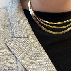 SCROUPLES MAGIC HALSKÆDE SØLV FORGYLDT 3,6 MM BRED 42+5 CM LANG - 32922,45FG