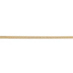 SCROUPLES OVAL FORGYLDT SØLV SLANGE ARMBÅND - 38392A,M