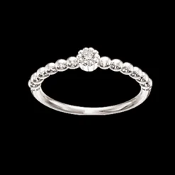 SCROUPLES PIGE RING SØLV MED KUGLER - 726052