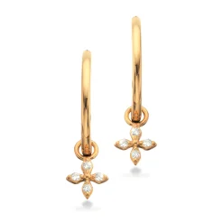 SCROUPLES ØRERINGE 8 KARAT GULD MED ZIRKONIA - 122373