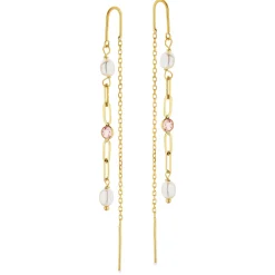 SCROUPLES ØRERINGE 9 KARAT GULD MED PERLER - 123833