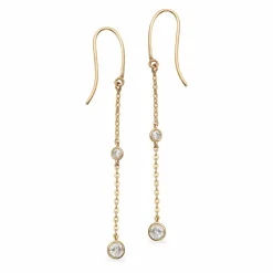 SCROUPLES ØRERINGE 8 KARAT MED ZIRKONIA - 119263