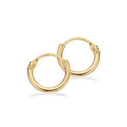 SCROUPLES ØRERINGE CREOLER 14 KARAT GULD - 122505