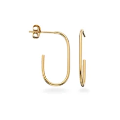 SCROUPLES ØRERINGE SØLV FORGYLDT - 155452