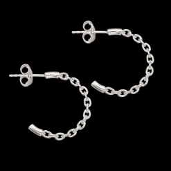 SCROUPLES ØRERINGE SØLV HALVCREOL ANKERKÆDE - 155022