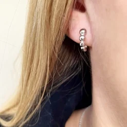 SCROUPLES ØRERINGE SØLV KUGLER - 161492