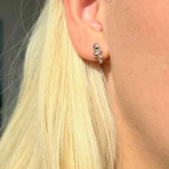 SCROUPLES ØRERINGE SØLV MED KUGLER - 156982