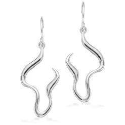 SCROUPLES ØRERINGE SØLV SNOET MED EN ZIRKON - 159232