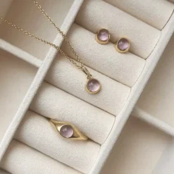 SCROUPLES RING 8 KARAT GULD MED AMETYST - 714773