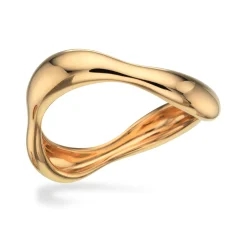 SCROUPLES RING 8 KARAT GULD BØLGET - 713133