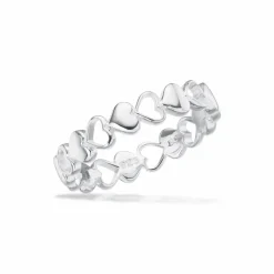 SCROUPLES RING BØRN/VOKSNE SØLV HJERTER - 729212