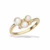 SCROUPLES RING I FORGYLDT SØLV MED PERLER - 730562