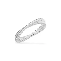 SCROUPLES RING PIGE SØLV MED KUGLER OG SNOET - 729842