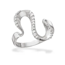 SCROUPLES RING SØLV MED ZIRKONIA - 727442