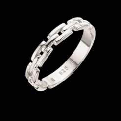 SCROUPLES RING SØLV MURSTENSMØNSTER - 726172