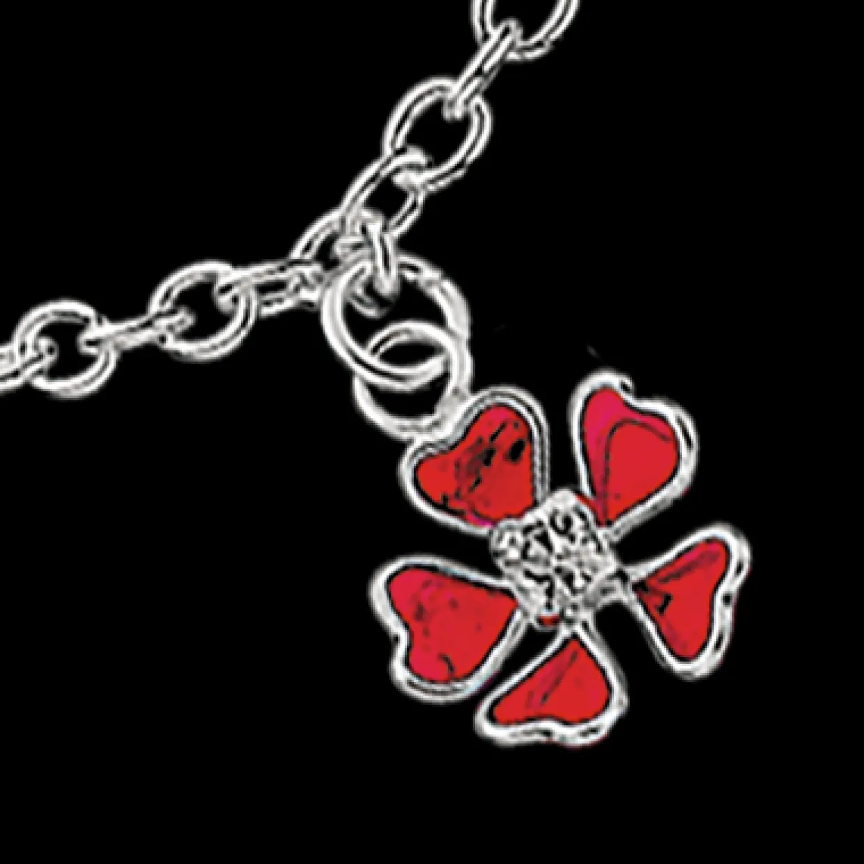 SCROUPLES SØLV BØRNEARMBÅND MED HJERTE - 671202