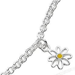 SCROUPLES SØLV BØRNEARMBÅND MED BLOMST 15 CM - 671012