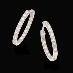 SCROUPLES SØLV CREOL MED ZIRKONIA - 156212