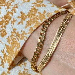 SCROUPLES SØLV FORGYLDT ARMBÅND - 610692