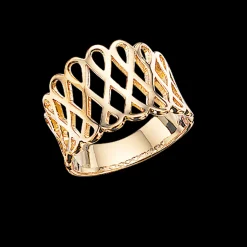 SCROUPLES SØLV FORGYLDT RING - 719762