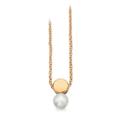 SCROUPLES SØLV FORGYLDT VEDHÆNG MED PERLE - 236652