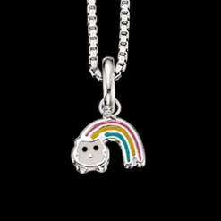 SCROUPLES SØLV HALSKÆDE GIRLS REGNBUE - 234602