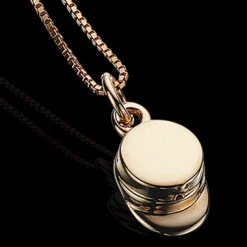 SCROUPLES SØLV HALSKÆDE MED VEDHÆNG STUDENTERHUE FORGYLDT - 217992